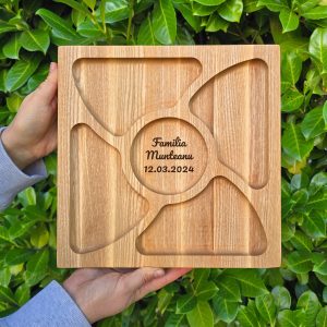 Platou Pătrat Personalizat 4 Compartimente