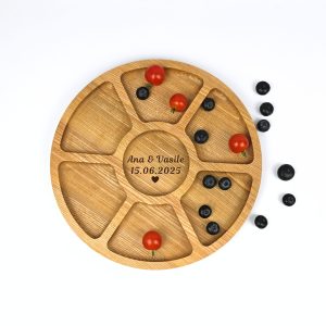 Platou Rotund Personalizat 6 Compartimente