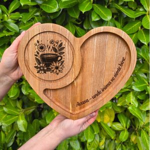 Platou Personalizat pentru Servire “Inimă”